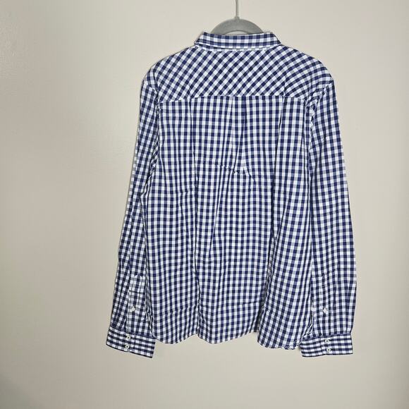 New Untuckit Belleza Plaid Button Down Cotton Long Sleeve Shirt Sz 18 - Picture 7 of 12